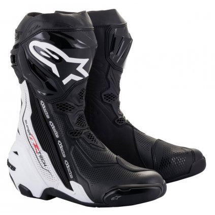boty SUPERTECH R VENTED, ALPINESTARS (černá/bílá) 2026 (Velikost 39)