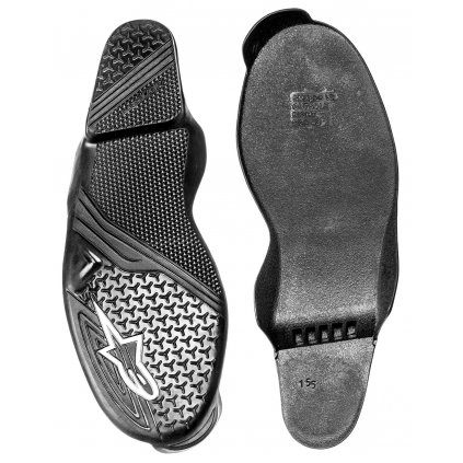 podrážka pro boty SMX Plus 2, ALPINESTARS (černá/bílá, pár)