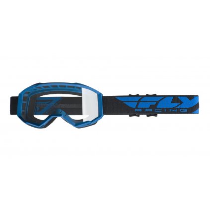 brýle FOCUS, FLY RACING - USA (modrá, čiré plexi bez pinů)