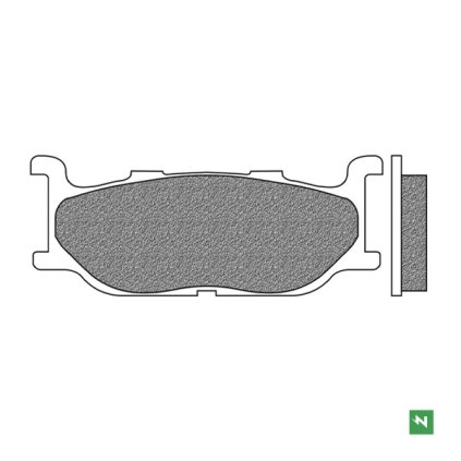 brzdové destičky, NEWFREN (směs ROAD TOURING SINTERED) 2 ks v balení