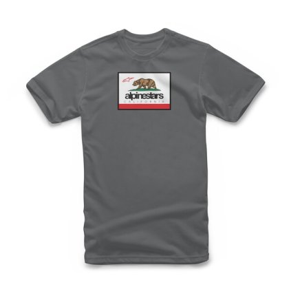 triko CALI 2.0 TEE, ALPINESTARS (tmavá šedá) (Velikost S)