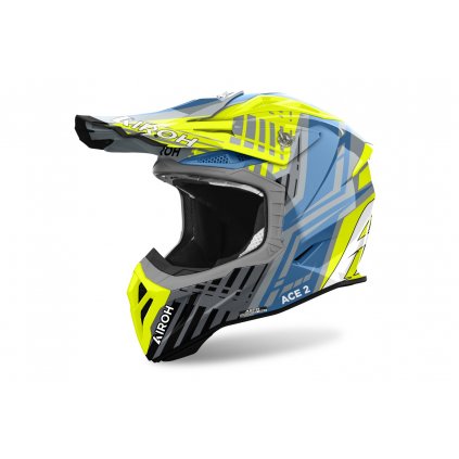 přilba AVIATOR ACE 2 Proud, AIROH (lesklá žlutá) 2025 (Velikost XL)