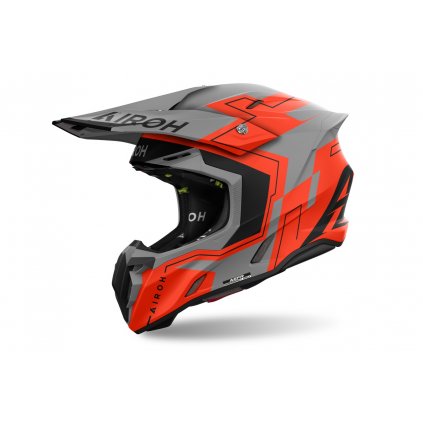 přilba TWIST 3 Dizzy, AIROH (matná fluo oranžová) 2025 (Velikost XS)