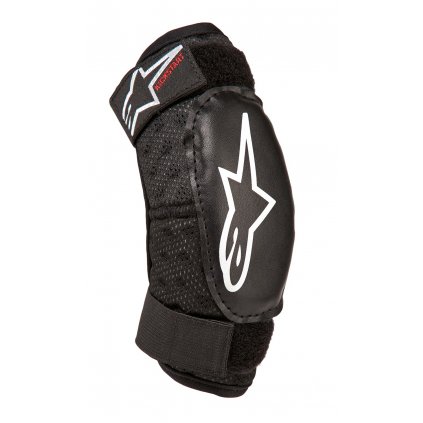 chrániče loktů BIONIC KICKSTART, ALPINESTARS, dětské (černá/červená) 2025 (Velikost 4 až 6 let)
