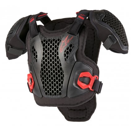chránič těla BIONIC ACTION YOUTH CHEST, ALPINESTARS, dětský (černá/červená) 2025 (Velikost S/M)