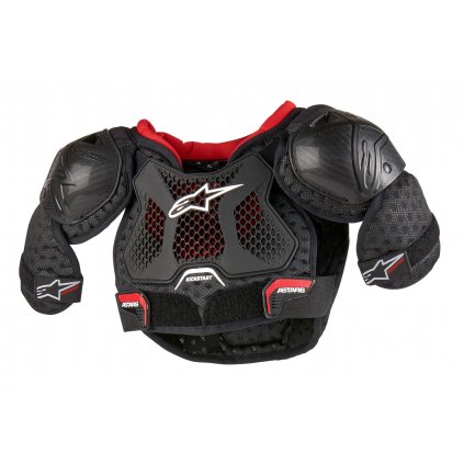 chránič těla BIONIC KICKSTART, ALPINESTARS, dětský (černá/červená) 2025 (Velikost 4 až 6 let)