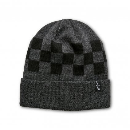 čepice CHECKED BEANIE, ALPINESTARS (šedá/černá)