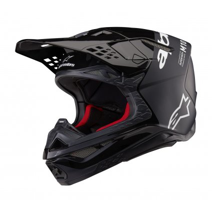 přilba SUPERTECH S-M10 FLOOD, ALPINESTARS (černá/tmavě šedá matná) 2025 (Velikost M (obvod 57 - 58 cm))