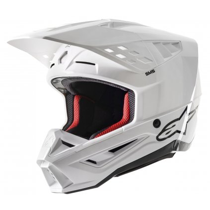 přilba S-M5 SOLID, ALPINESTARS (bílá) 2026 (Velikost XS (obvod 53 - 54 cm))