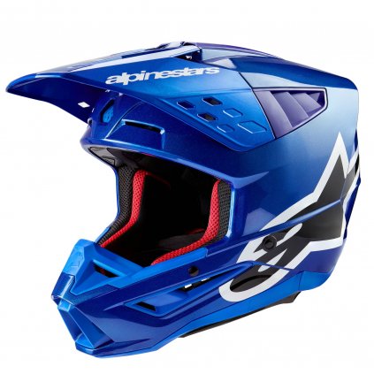 přilba S-M5 CORP, ALPINESTARS (modrá) 2026 (Velikost L (obvod 59 - 60 cm))