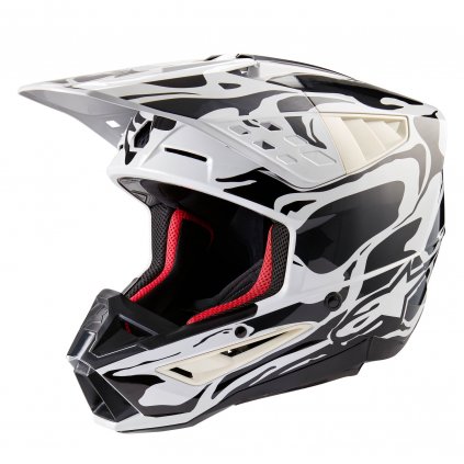 přilba S-M5 MINERAL, ALPINESTARS (světle šedá/tmavě šedá camo) 2025 (Velikost XS (obvod 53 - 54 cm))