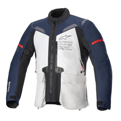 bunda ST-7 GORE-TEX, ALPINESTARS (světle šedá/modrá/černá) 2025 (Velikost S)
