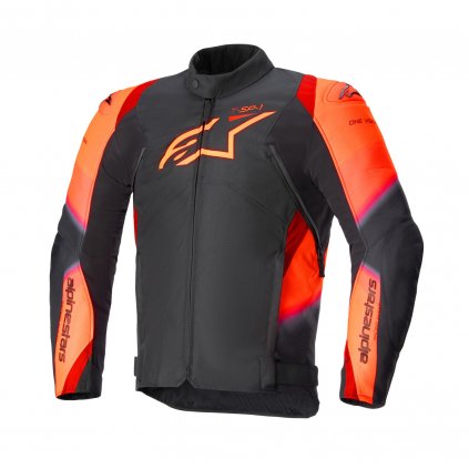 bunda T-SP 1 2 WATERPROOF, ALPINESTARS (černá/červená fluo) 2024