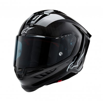 přilba SUPERTECH R10 SOLID, ALPINESTARS (lesklý karbon/matný karbon) 2025 (Velikost XS (obvod 53 - 54 cm))