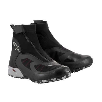 boty CR-8 GORE-TEX, ALPINESTARS (černá/šedá/červená) 2025 (Velikost 38)