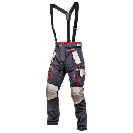 enduro kalhoty TRAILER, 4SQUARE - pánská (modrá,šedá,červená) 2025 (Velikost 3XL)