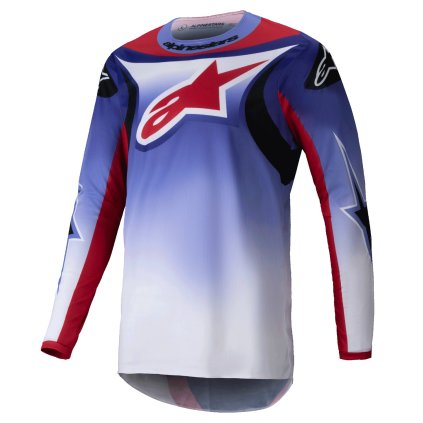 dres FLUID WURX, ALPINESTARS (fialová/červená) 2025 (Velikost S)