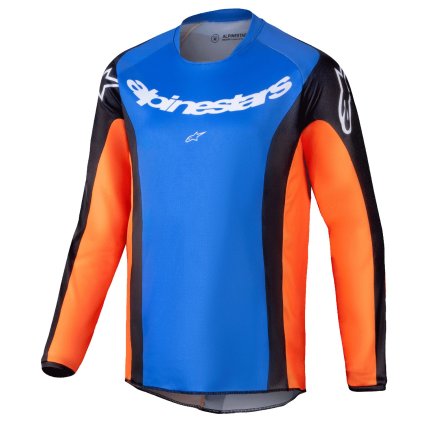 dres RACER MELT, ALPINESTARS, dětský (oranžová/modrá) 2025 (Velikost XL)