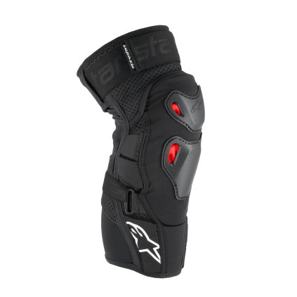 chrániče kolen BIONIC PRO PLASMA, ALPINESTARS (černá/červená/bílá) 2025 (Velikost S/M)
