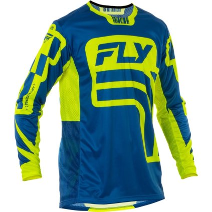 dres LITE LANCER, FLY RACING - USA 2025 (modrá/hi-vis) (Velikost XL)