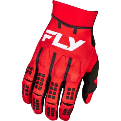 rukavice EVOLUTION DST, FLY RACING - USA 2025 (červená/bílá/černá) (Velikost XL)