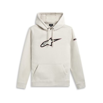mikina INSIGNIA HOODIE, ALPINESTARS (světlá off white) (Velikost 2XL)