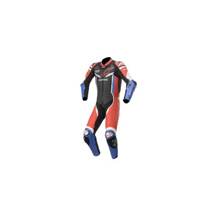 jednodílná kombinéza GP PRO 3 HONDA kolekce, TECH-AIR kompatibilní, ALPINESTARS (černá/červená/modrá/bílá) (Velikost 52)
