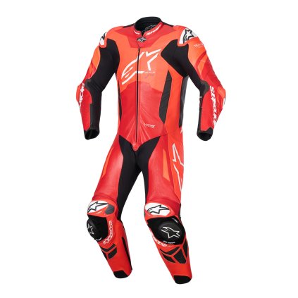 jednodílná kombinéza GP PLUS V4 SPRINT, TECH-AIR kompatibilní, ALPINESTARS (červená fluo/červená/bílá/černá) 2025