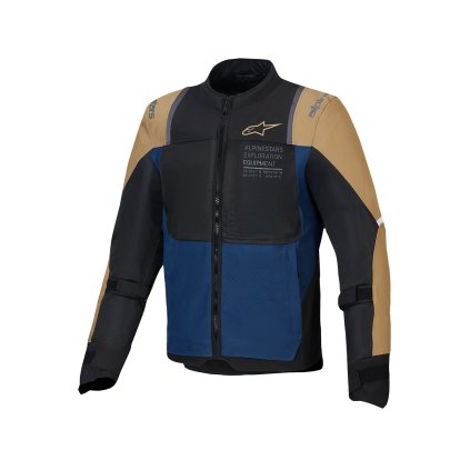 bunda ST-2 AIR, ALPINESTARS (tmavě modrá/tmavá khaki/černá) 2025 (Velikost S)