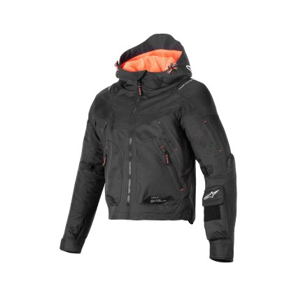bunda MOLLY AIR, ALPINESTARS, dámská (černá/korálová fluo) 2025 (Velikost 2XS)