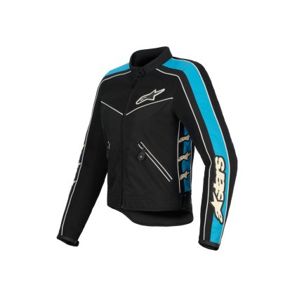 bunda STELLA T-DYNO AIR, ALPINESTARS, dámská (černá/světle modrá/béžová) 2025 (Velikost XS)
