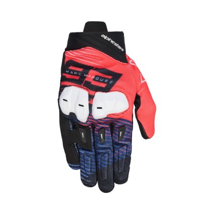 rukavice SP X 1 MM93 kolekce, ALPINESTARS (červená fluo/modrá/černá/bílá) 2025 (Velikost S)