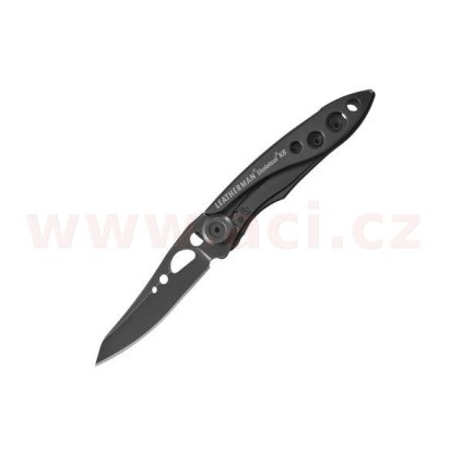 LEATHERMAN SKELETOOL KB BLACK- zavírací nůž s otvírákem lahví, rovná čepel, vyrobeno v USA, záruka 25 let