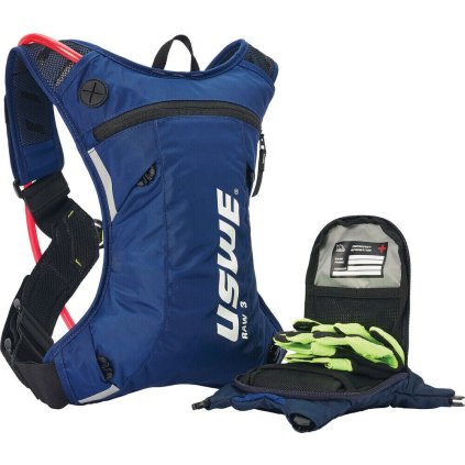 batoh ENDURO RAW 3, USWE - ŠVÉDSKO (factory modrá, objem 3L, hydrobag 1,5L)