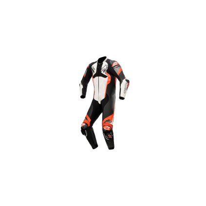 jednodílná kombinéza ATEM 4, ALPINESTARS (bílá/černá/červená fluo/šedá)