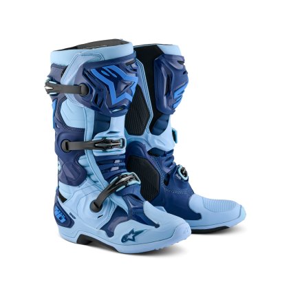 boty TECH 10 limitovaná edice STEELERS, ALPINESTARS (modrá/světle modrá) 2025 (Velikost 42)