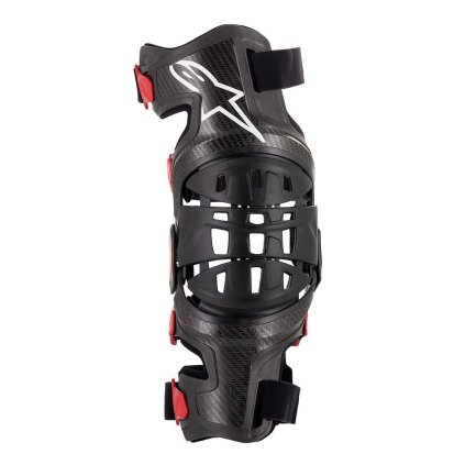 kolenní ortézy BIONIC-10 CARBON, ALPINESTARS (černá/červená, levé koleno) 2024