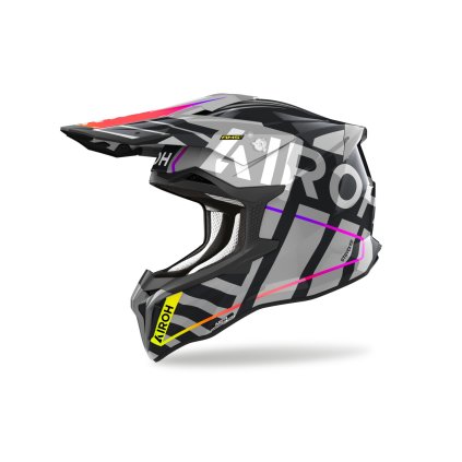 přilba STRYCKER Brave, AIROH (lesklá šedá) 2025 (Velikost 2XL)