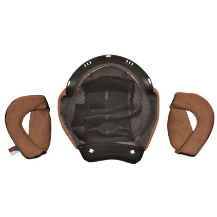 lícnice a klobouk pro přilby Oxygen 2.0, CASSIDA (černá/hnědá) (Velikost 2XL)