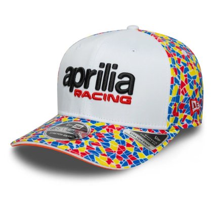 kšiltovka APRILIA RACING BARCELONA (bílá, více bar.)