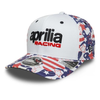 kšiltovka APRILIA RACING USA (bílá,modrá,červená)