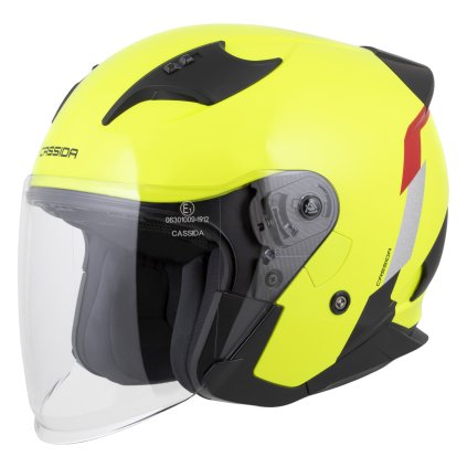 přilba Reflex 2.0 Safety, CASSIDA (žlutá fluo/červená/šedá/stříbrná reflexní) 2026 (Velikost XS (53 až 54 cm))