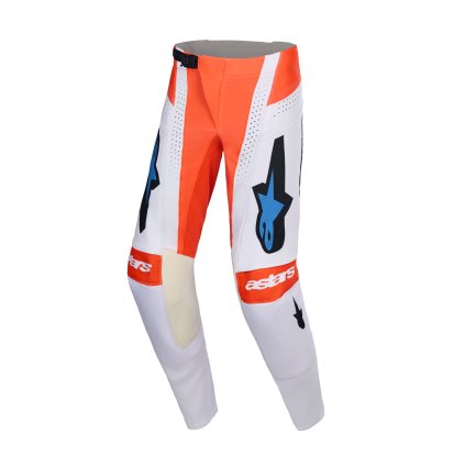 kalhoty TECHSTAR KNIF, ALPINESTARS (světle šedá/oranžová fluo/černá) 2026 (Velikost 28)