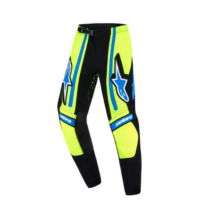 kalhoty TECHSTAR NOMUR YOUTH, ALPINESTARS, dětské (tmavě modrá/žlutá fluo/modrá) 2026 (Velikost 22)