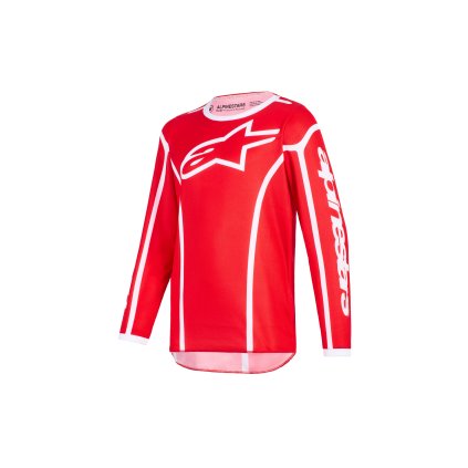 dres FLUID APEX YOUTH, ALPINESTARS, dětské (červená/bílá) 2026 (Velikost S)