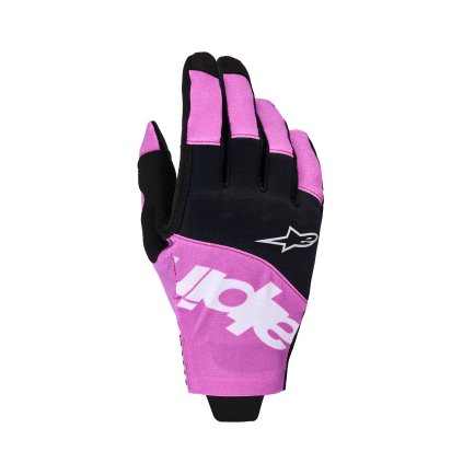 rukavice TECHSTAR, ALPINESTARS (černá/světle šedá/fialová) 2026 (Velikost S)