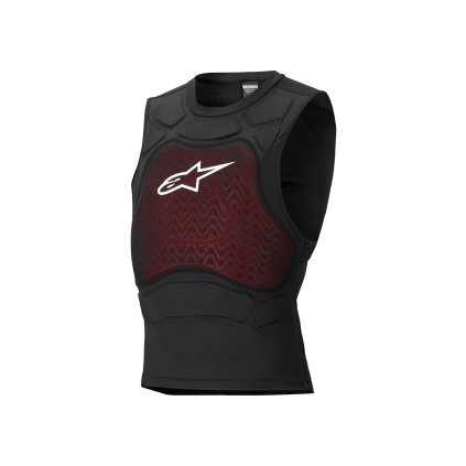 chránič těla BIONIC PLASMA LT PROTECTION VEST, ALPINESTARS (černá/červená/bílá) 2026 (Velikost S)