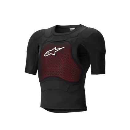 chránič těla BIONIC PLASMA LT krátký rukáv, ALPINESTARS (černá/červená/bílá) 2026 (Velikost S)