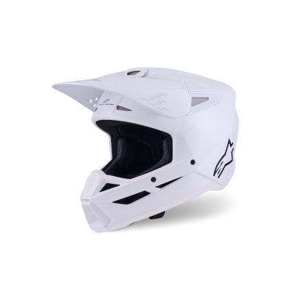 přilba S-M3 SOLID, ALPINESTARS (bílá) 2026 (Velikost XS)
