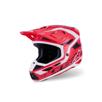 přilba SUPERTECH S-M7 DEED, ALPINESTARS (červená/černá/bílá) 2026 (Velikost XS)